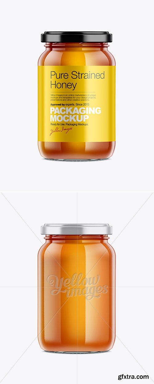 YellowImages - Glass Jar with Various Fillers Mockup 10703
