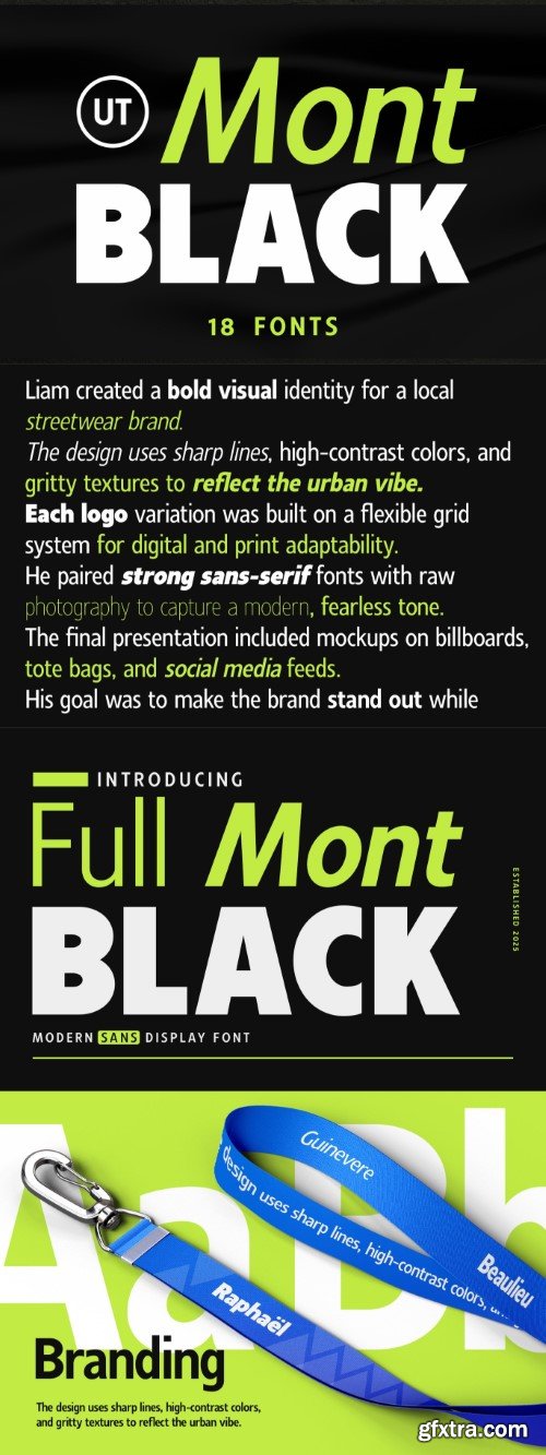 Montblack - Modern Sans Typeface