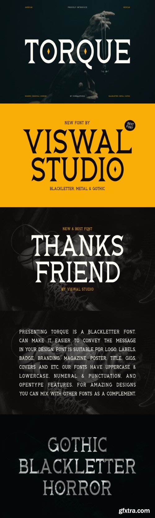 Torque - Gothic Blackletter Font