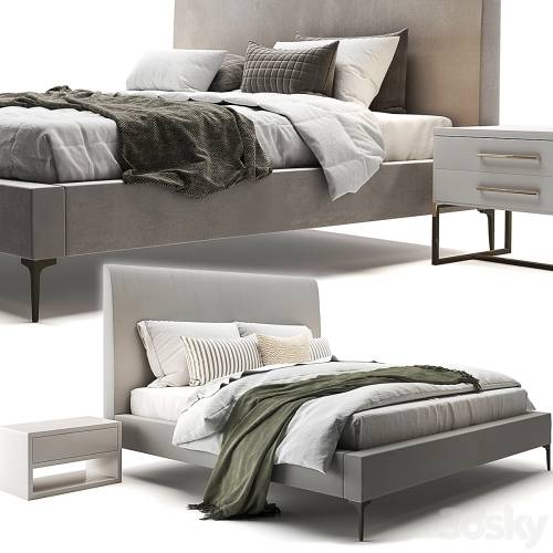 '3dsky Pro - Andes Deco Upholstered Bed' '3dsky Pro - Andes Deco Upholstered Bed'