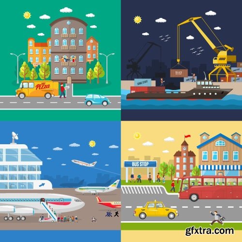 Business Process Success Elements #2 Flat Collection 25xEPS