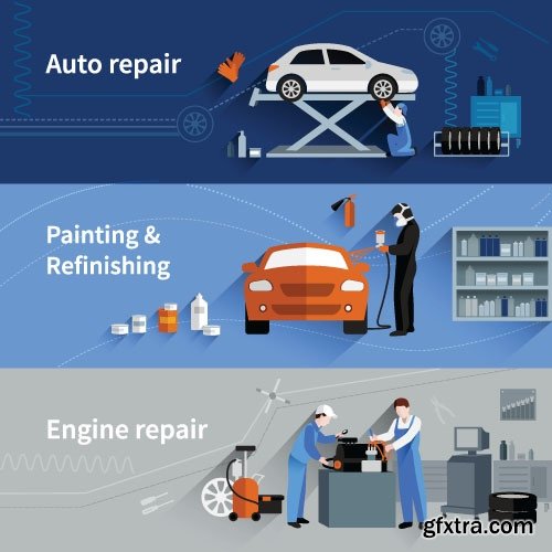 Business Process Success Elements #2 Flat Collection 25xEPS