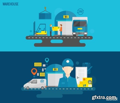 Business Process Success Elements #2 Flat Collection 25xEPS