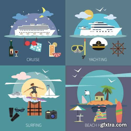 Business Process Success Elements #1 Flat Collection 25xEPS