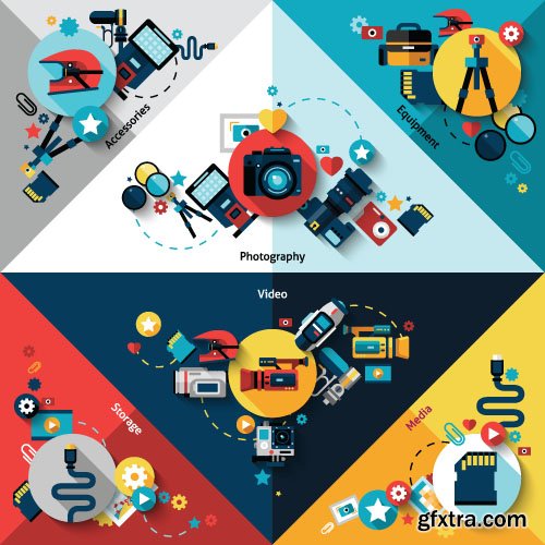 Business Process Success Elements #1 Flat Collection 25xEPS