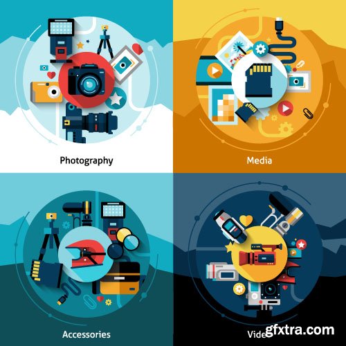 Business Process Success Elements #1 Flat Collection 25xEPS