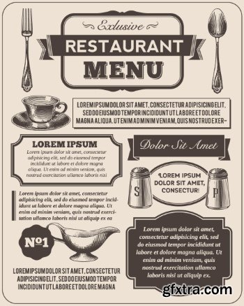 Retro &amp; Vintage Design Elements 18xEPS