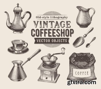 Retro &amp; Vintage Design Elements 18xEPS
