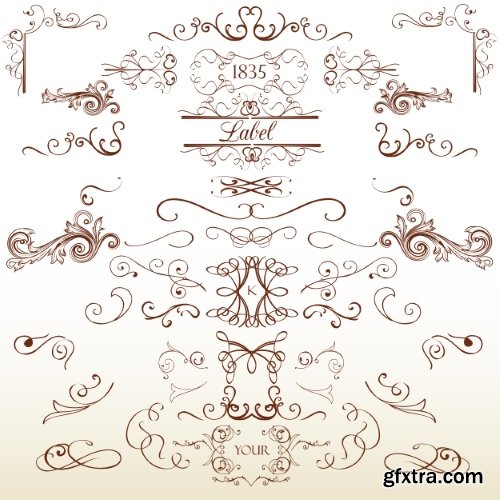 Vintage Elements #6, Calligraphic 20xEPS