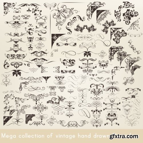 Vintage Elements #6, Calligraphic 20xEPS