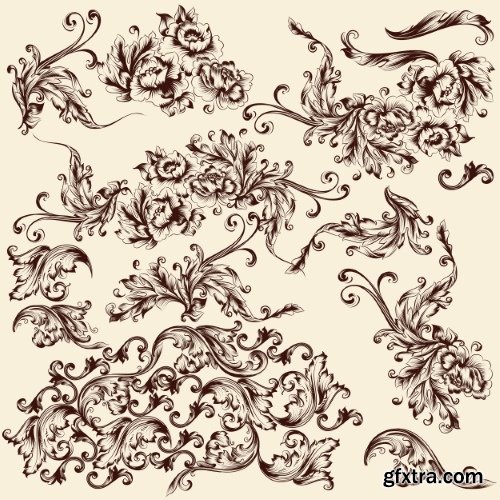 Vintage Elements #6, Calligraphic 20xEPS