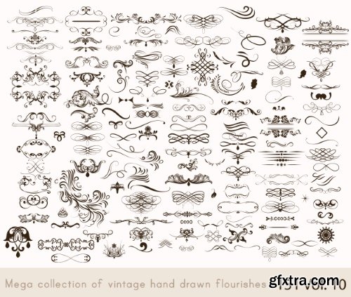 Vintage Elements #6, Calligraphic 20xEPS