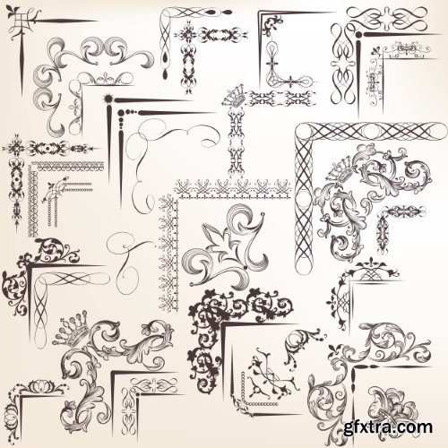 Vintage Elements #6, Calligraphic 20xEPS