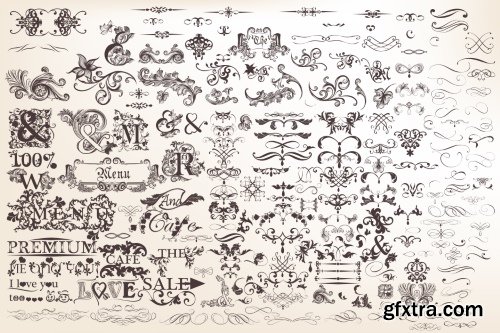 Vintage Elements #6, Calligraphic 20xEPS