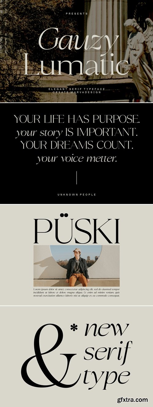 CreativeMarket - Gauzy Lumatic - Elegant Serif