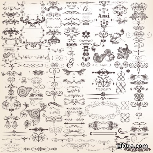 Vintage Elements #6, Calligraphic 20xEPS