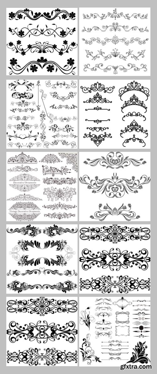 500+ Dividers - Ornamental & Floral Mass Content 136xEPS 500+ Dividers - Ornamental & Floral Mass Content 136xEPS