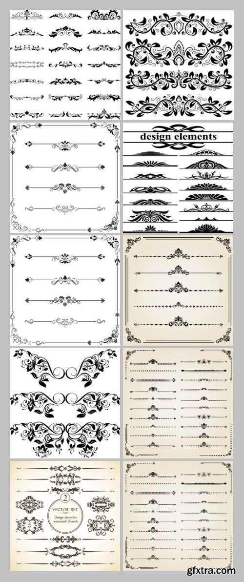 500+ Dividers - Ornamental & Floral Mass Content 136xEPS 500+ Dividers - Ornamental & Floral Mass Content 136xEPS