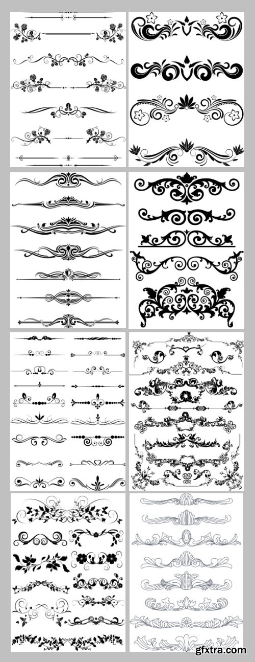 500+ Dividers - Ornamental & Floral Mass Content 136xEPS 500+ Dividers - Ornamental & Floral Mass Content 136xEPS