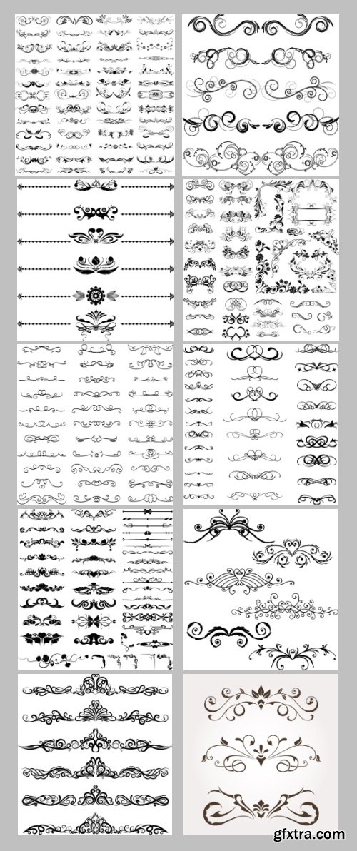 500+ Dividers - Ornamental & Floral Mass Content 136xEPS 500+ Dividers - Ornamental & Floral Mass Content 136xEPS
