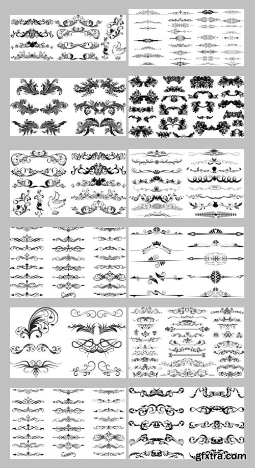 500+ Dividers - Ornamental & Floral Mass Content 136xEPS 500+ Dividers - Ornamental & Floral Mass Content 136xEPS