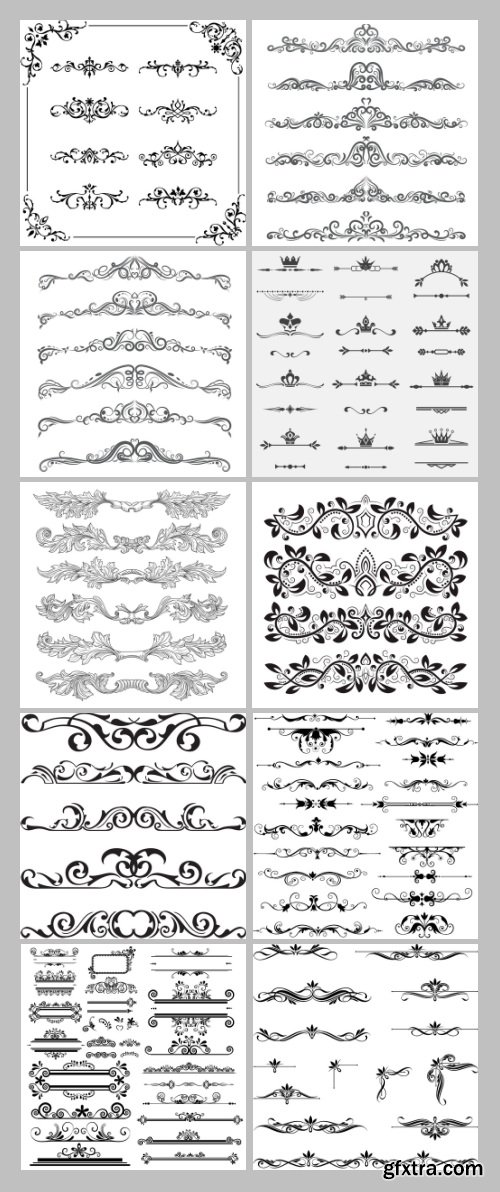 500+ Dividers - Ornamental & Floral Mass Content 136xEPS 500+ Dividers - Ornamental & Floral Mass Content 136xEPS