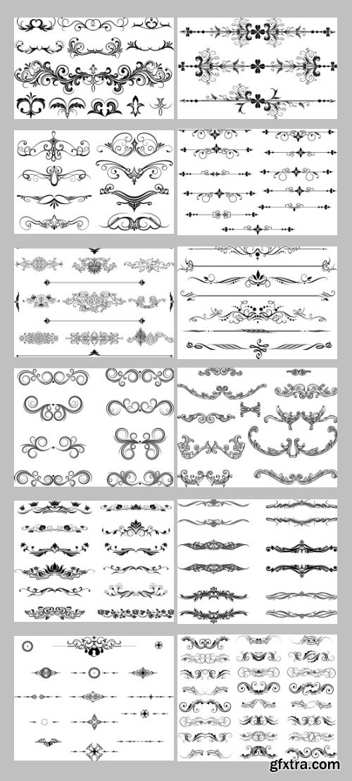 500+ Dividers - Ornamental & Floral Mass Content 136xEPS 500+ Dividers - Ornamental & Floral Mass Content 136xEPS