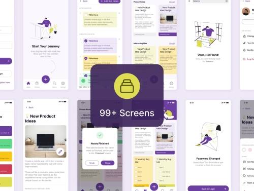 'Makarya Notes - Advanced Note Taking App - Design System & UI Kit' 'Makarya Notes - Advanced Note Taking App - Design System & UI Kit'