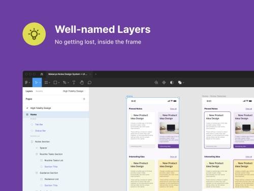'Makarya Notes - Advanced Note Taking App - Design System & UI Kit'