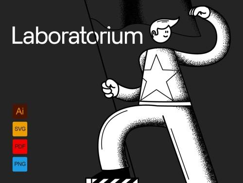 'Laboratorium - Techie illustrations' 'Laboratorium - Techie illustrations'