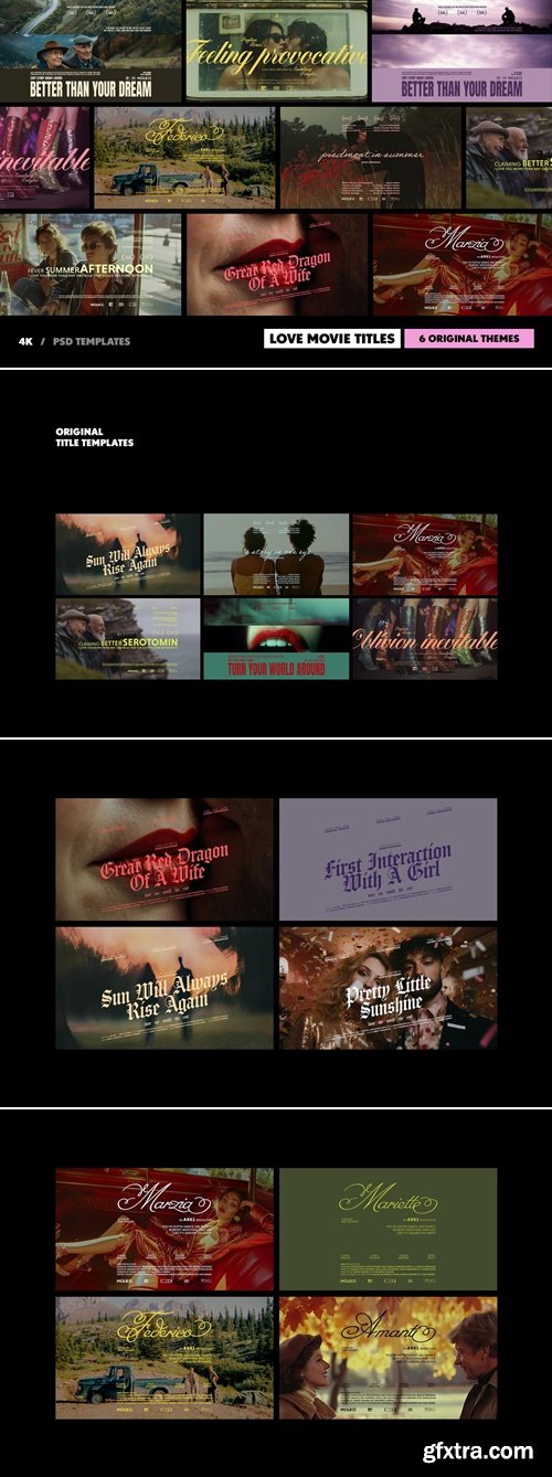 Pixelbuddha - Love Movie Titles Collection 4353