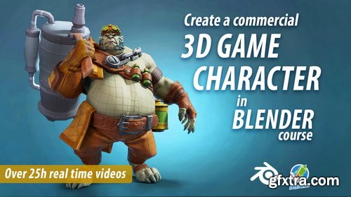 Artstation - Create a commercial game 3D Character in Blender full course