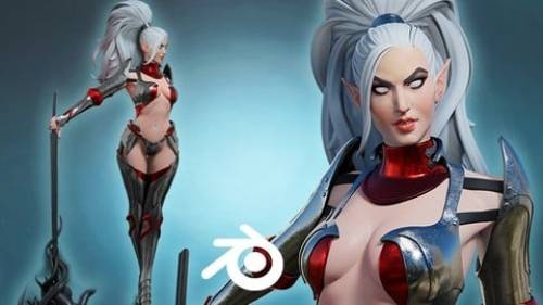 'Udemy - Demon Huntress in Blender course'