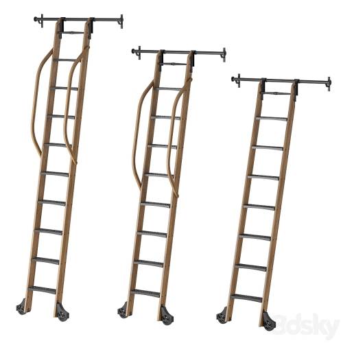 '3dsky Pro - Custom Service Hardware Sliding Hook Library Ladder'