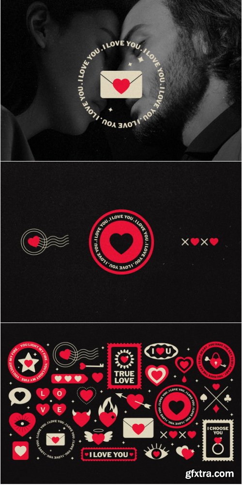 Pixflow - Love Badges and Elements