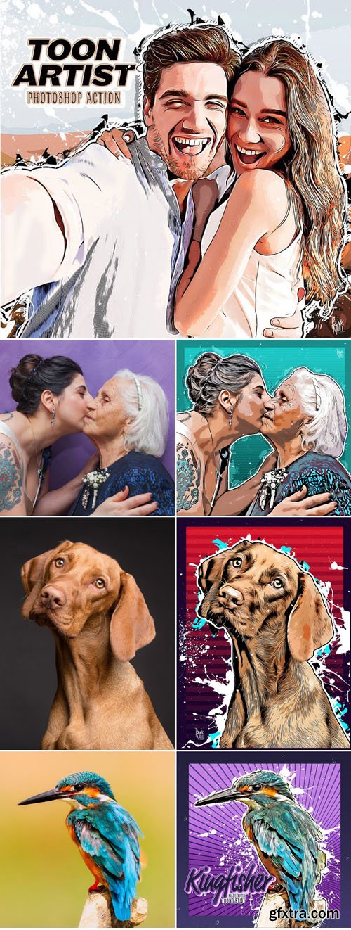 Toon Artist - Photoshop Actions Toon Artist - Photoshop Actions