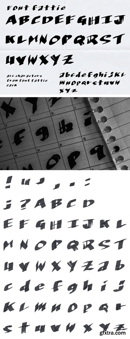 Fattie - Handcrafted Typeface Fattie - Handcrafted Typeface