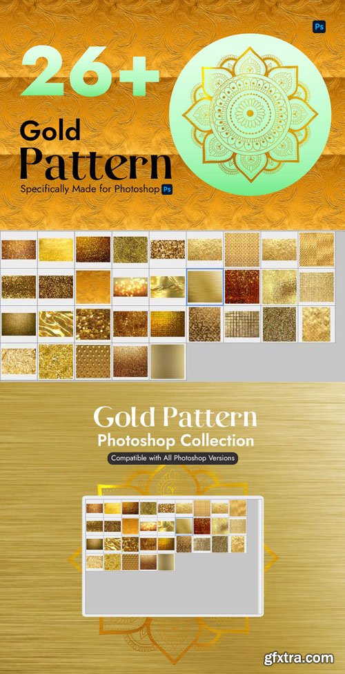 Luxury Gold Patterns for Photoshop Luxury Gold Patterns for Photoshop