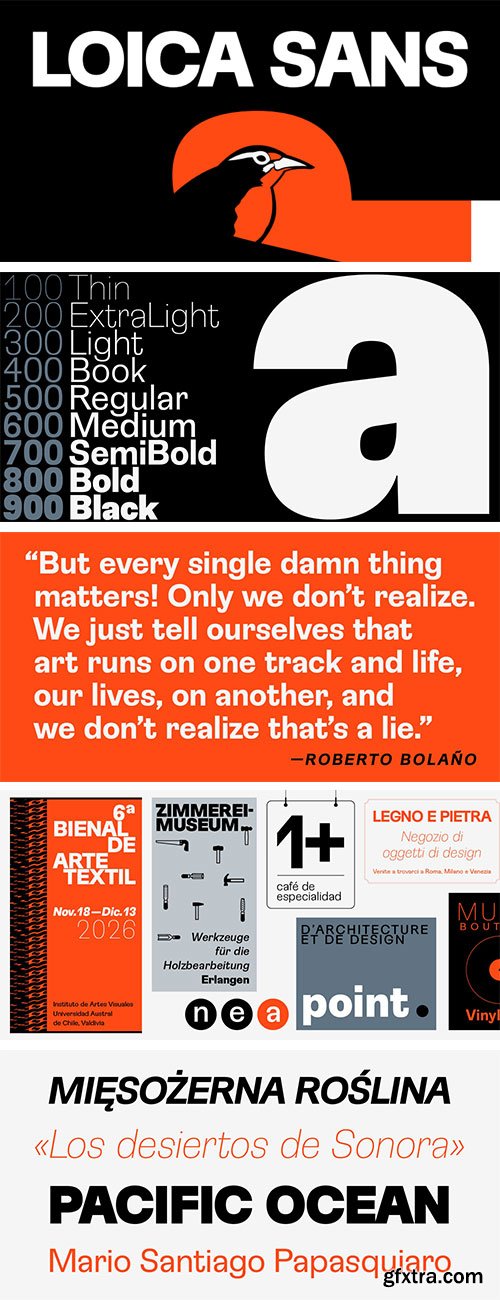 Loica Sans Font Family 18xOTF Loica Sans Font Family 18xOTF