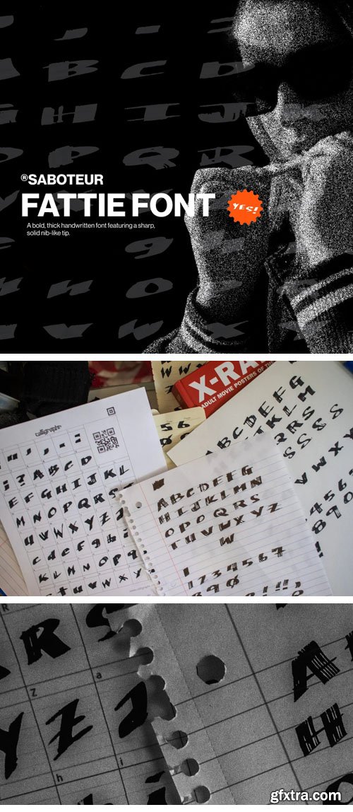 Fattie - Handcrafted Typeface Fattie - Handcrafted Typeface