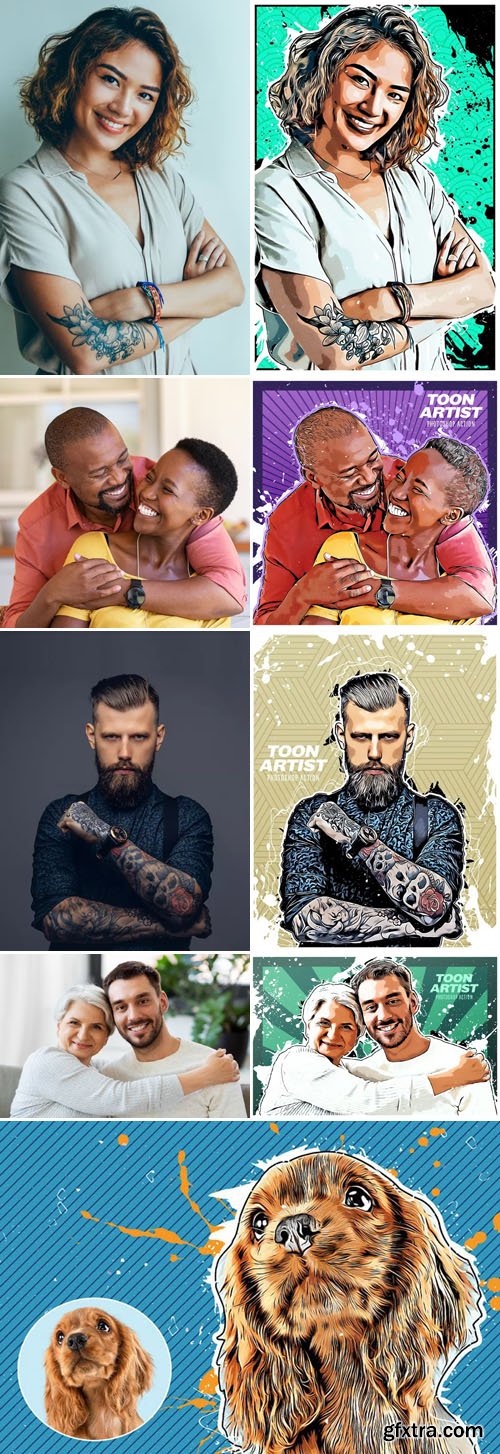 Toon Artist - Photoshop Actions Toon Artist - Photoshop Actions
