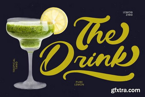 CreativeMarket - Drink South Bold Calligraphy Font