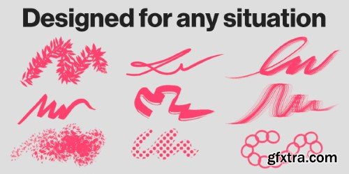 Superhivemarket - The Artist\'s Essentials - Texture Paint Brushes