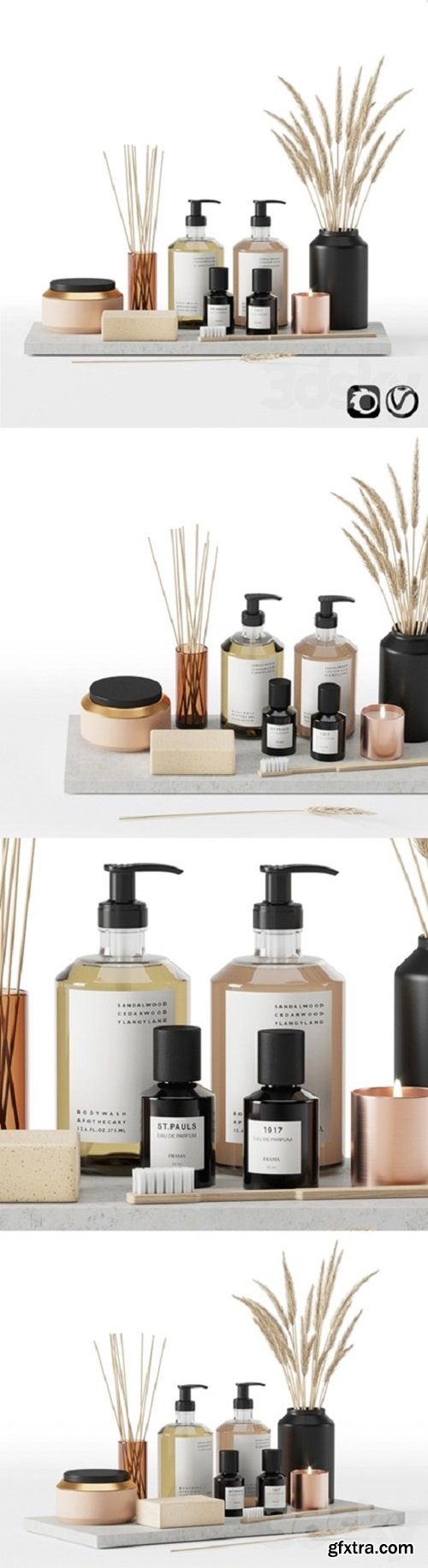 3dsky Pro - Bathroom accessories set 01