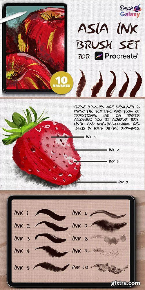 Brushgalaxy - Asia Ink Brush Set