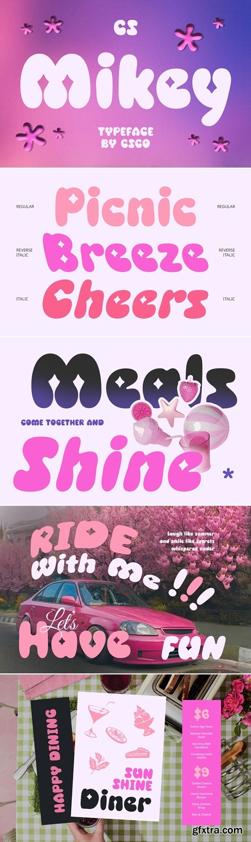 CreativeMarket - Mikey - Bubble Font