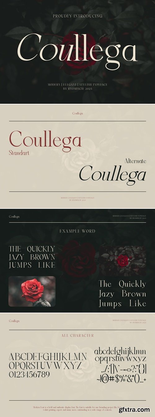 Coullega - Serif Stylish Typeface