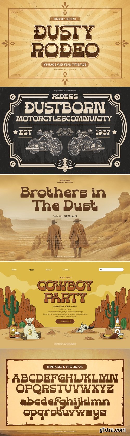 CreativeMarket - Vintage Western Dusty Rodeo