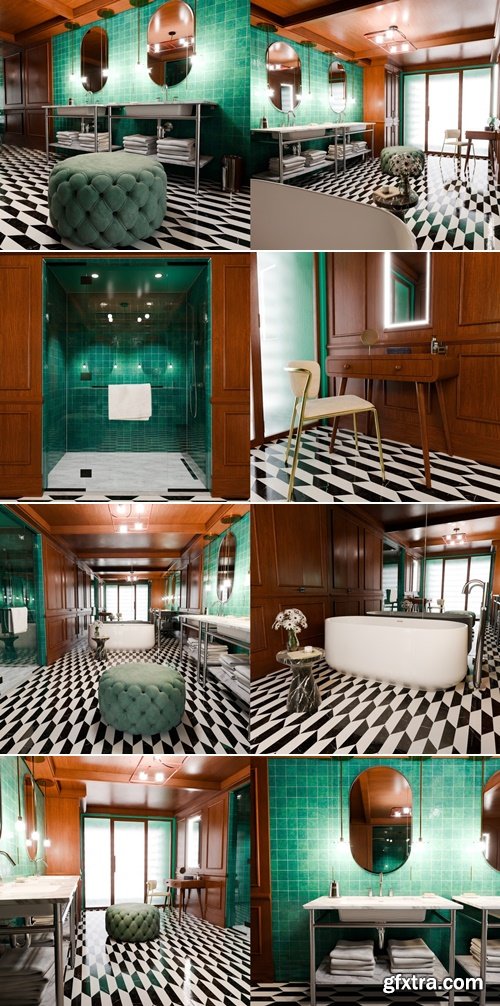 Superhivemarket - Luxury Vintage Hotel Bathroom