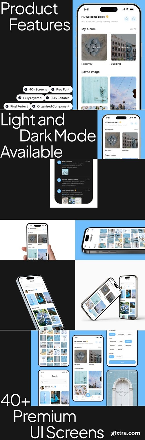 Media Creation Mobile App UI Kit